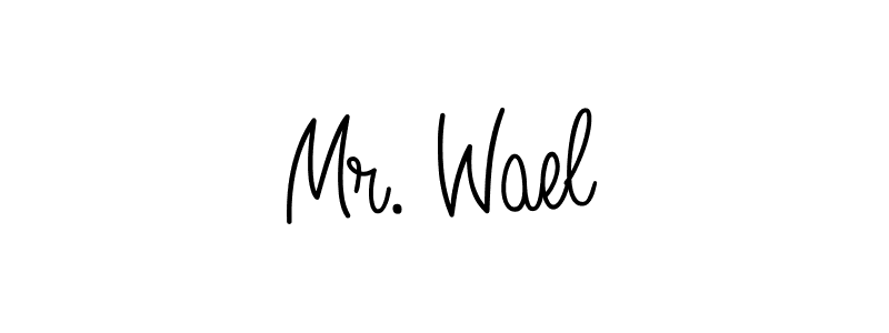 You should practise on your own different ways (Angelique-Rose-font-FFP) to write your name (Mr. Wael) in signature. don't let someone else do it for you. Mr. Wael signature style 5 images and pictures png