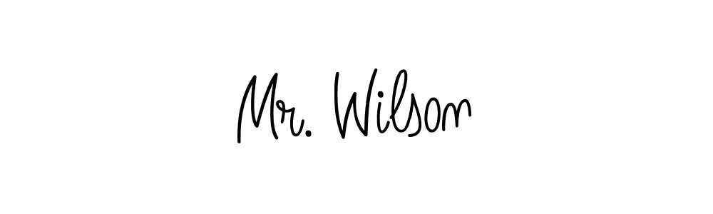 How to Draw Mr. Wilson signature style? Angelique-Rose-font-FFP is a latest design signature styles for name Mr. Wilson. Mr. Wilson signature style 5 images and pictures png