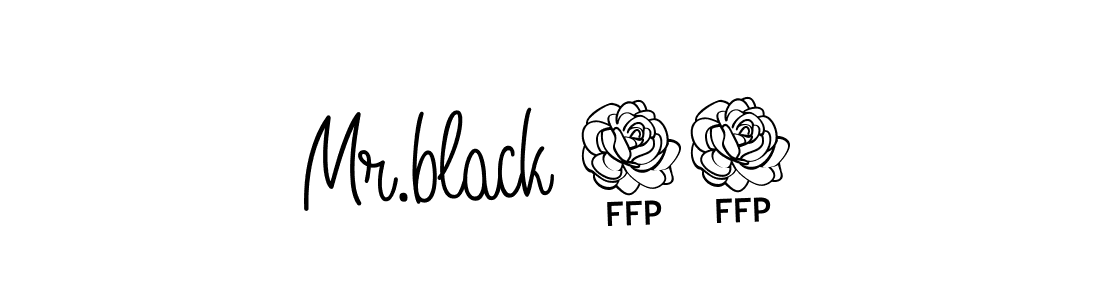 Use a signature maker to create a handwritten signature online. With this signature software, you can design (Angelique-Rose-font-FFP) your own signature for name Mr.black 57. Mr.black 57 signature style 5 images and pictures png