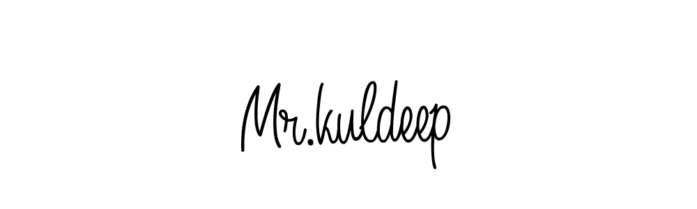 Create a beautiful signature design for name Mr.kuldeep. With this signature (Angelique-Rose-font-FFP) fonts, you can make a handwritten signature for free. Mr.kuldeep signature style 5 images and pictures png