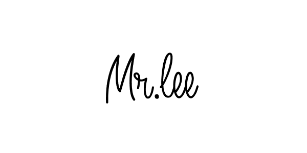 Design your own signature with our free online signature maker. With this signature software, you can create a handwritten (Angelique-Rose-font-FFP) signature for name Mr.lee. Mr.lee signature style 5 images and pictures png