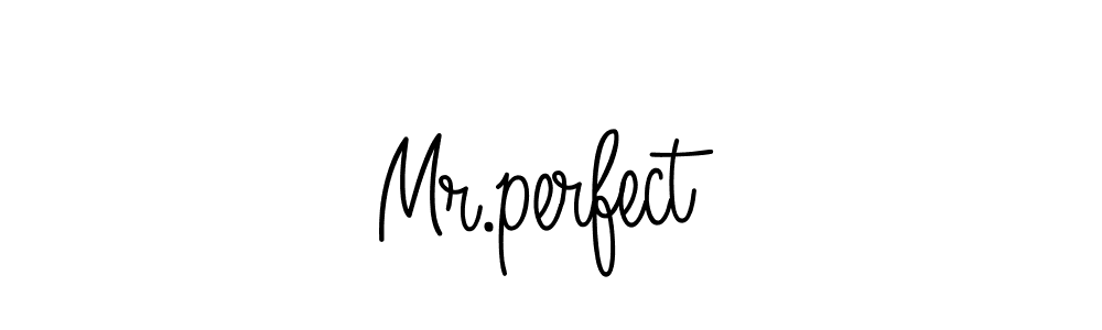 You should practise on your own different ways (Angelique-Rose-font-FFP) to write your name (Mr.perfect) in signature. don't let someone else do it for you. Mr.perfect signature style 5 images and pictures png