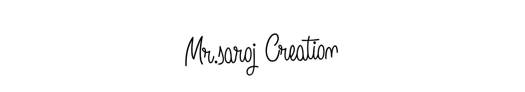 Also we have Mr.saroj Creation name is the best signature style. Create professional handwritten signature collection using Angelique-Rose-font-FFP autograph style. Mr.saroj Creation signature style 5 images and pictures png