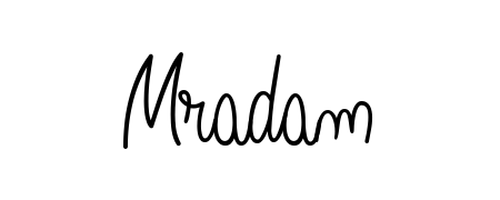 How to make Mradam name signature. Use Angelique-Rose-font-FFP style for creating short signs online. This is the latest handwritten sign. Mradam signature style 5 images and pictures png
