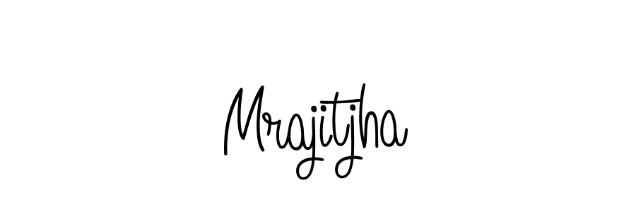 Mrajitjha stylish signature style. Best Handwritten Sign (Angelique-Rose-font-FFP) for my name. Handwritten Signature Collection Ideas for my name Mrajitjha. Mrajitjha signature style 5 images and pictures png