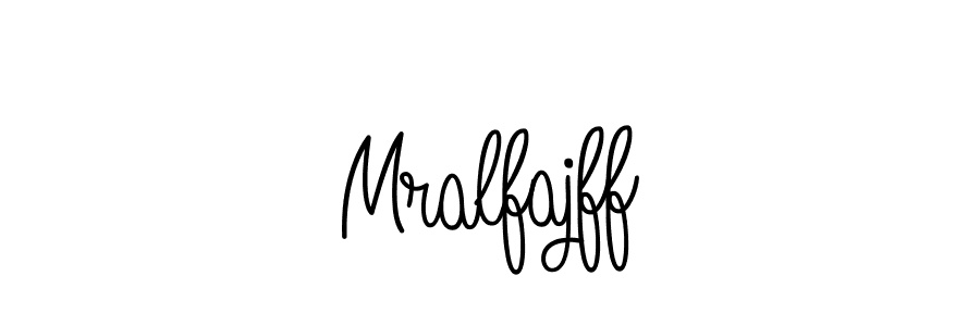 Use a signature maker to create a handwritten signature online. With this signature software, you can design (Angelique-Rose-font-FFP) your own signature for name Mralfajff. Mralfajff signature style 5 images and pictures png