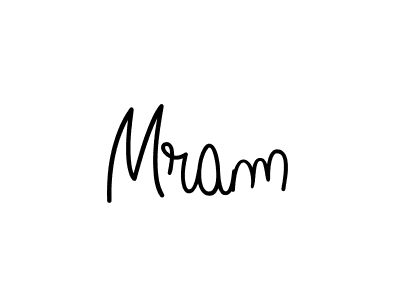 Use a signature maker to create a handwritten signature online. With this signature software, you can design (Angelique-Rose-font-FFP) your own signature for name Mram. Mram signature style 5 images and pictures png