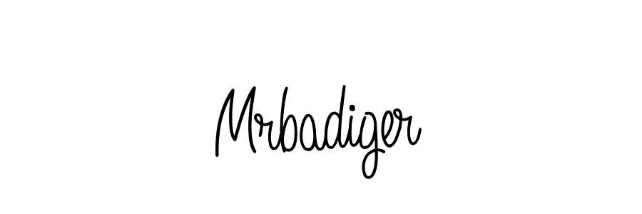 Use a signature maker to create a handwritten signature online. With this signature software, you can design (Angelique-Rose-font-FFP) your own signature for name Mrbadiger. Mrbadiger signature style 5 images and pictures png