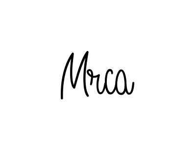 Design your own signature with our free online signature maker. With this signature software, you can create a handwritten (Angelique-Rose-font-FFP) signature for name Mrca. Mrca signature style 5 images and pictures png