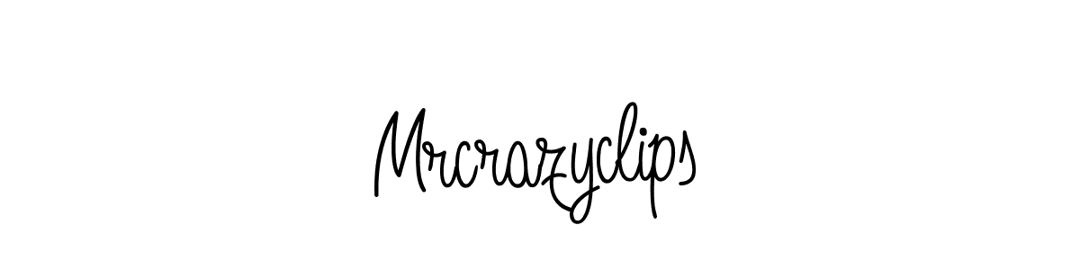 Create a beautiful signature design for name Mrcrazyclips. With this signature (Angelique-Rose-font-FFP) fonts, you can make a handwritten signature for free. Mrcrazyclips signature style 5 images and pictures png