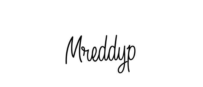 Use a signature maker to create a handwritten signature online. With this signature software, you can design (Angelique-Rose-font-FFP) your own signature for name Mreddyp. Mreddyp signature style 5 images and pictures png