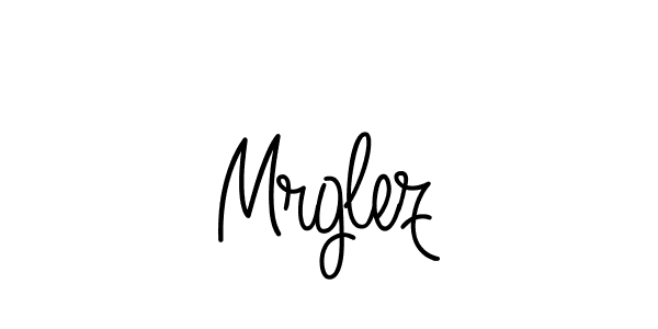 Use a signature maker to create a handwritten signature online. With this signature software, you can design (Angelique-Rose-font-FFP) your own signature for name Mrglez. Mrglez signature style 5 images and pictures png