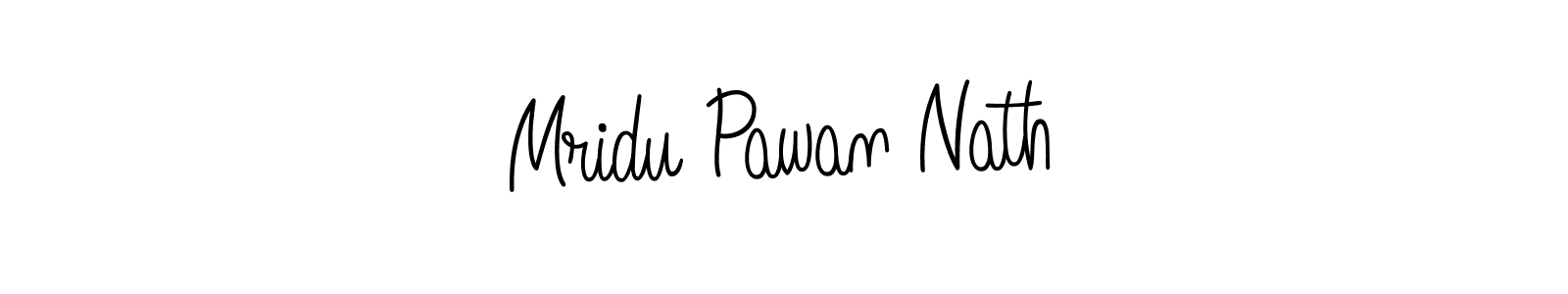 Use a signature maker to create a handwritten signature online. With this signature software, you can design (Angelique-Rose-font-FFP) your own signature for name Mridu Pawan Nath. Mridu Pawan Nath signature style 5 images and pictures png