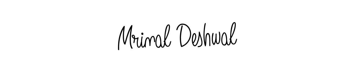 How to make Mrinal Deshwal signature? Angelique-Rose-font-FFP is a professional autograph style. Create handwritten signature for Mrinal Deshwal name. Mrinal Deshwal signature style 5 images and pictures png