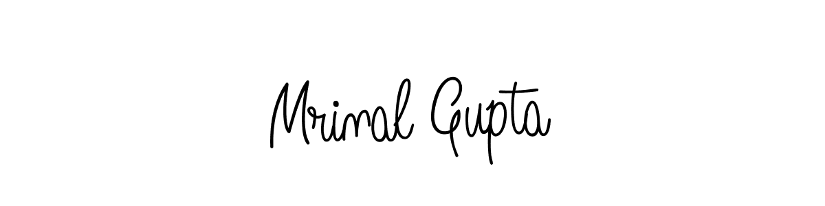 Angelique-Rose-font-FFP is a professional signature style that is perfect for those who want to add a touch of class to their signature. It is also a great choice for those who want to make their signature more unique. Get Mrinal Gupta name to fancy signature for free. Mrinal Gupta signature style 5 images and pictures png
