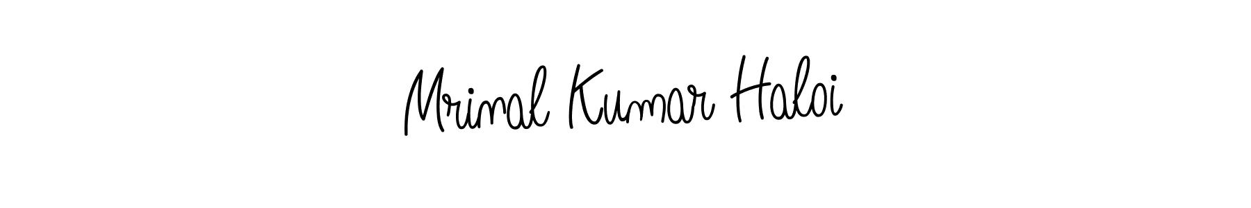 It looks lik you need a new signature style for name Mrinal Kumar Haloi. Design unique handwritten (Angelique-Rose-font-FFP) signature with our free signature maker in just a few clicks. Mrinal Kumar Haloi signature style 5 images and pictures png