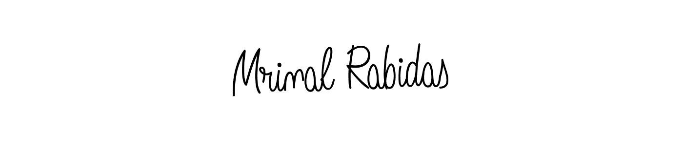How to make Mrinal Rabidas name signature. Use Angelique-Rose-font-FFP style for creating short signs online. This is the latest handwritten sign. Mrinal Rabidas signature style 5 images and pictures png