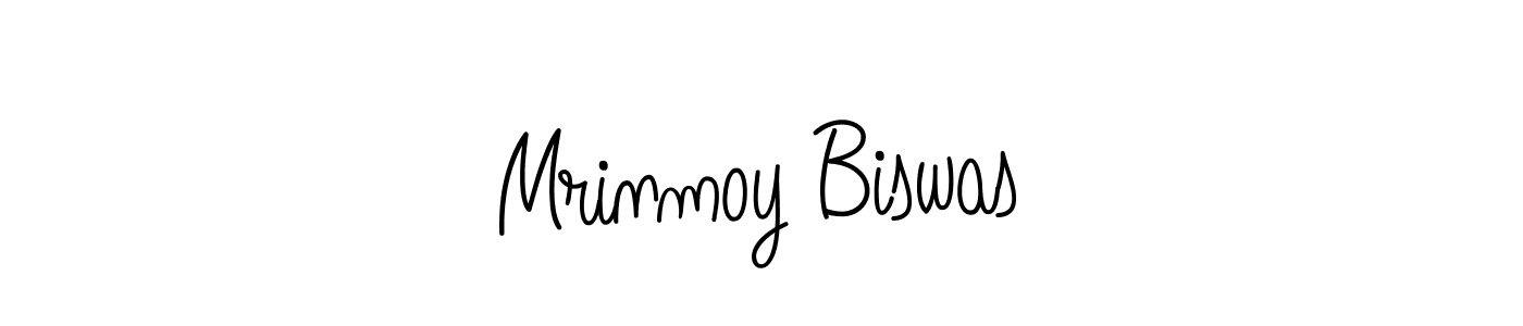 You should practise on your own different ways (Angelique-Rose-font-FFP) to write your name (Mrinmoy Biswas) in signature. don't let someone else do it for you. Mrinmoy Biswas signature style 5 images and pictures png