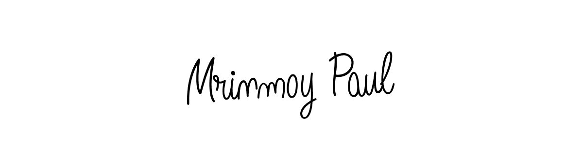 Use a signature maker to create a handwritten signature online. With this signature software, you can design (Angelique-Rose-font-FFP) your own signature for name Mrinmoy Paul. Mrinmoy Paul signature style 5 images and pictures png
