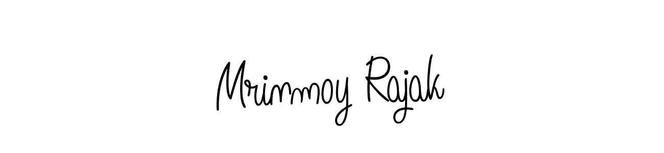 You should practise on your own different ways (Angelique-Rose-font-FFP) to write your name (Mrinmoy Rajak) in signature. don't let someone else do it for you. Mrinmoy Rajak signature style 5 images and pictures png