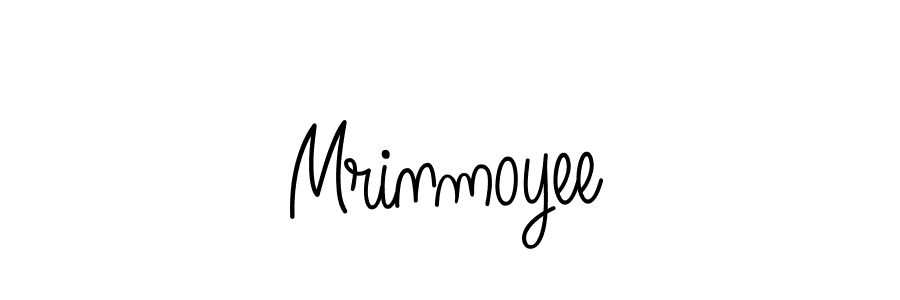 Use a signature maker to create a handwritten signature online. With this signature software, you can design (Angelique-Rose-font-FFP) your own signature for name Mrinmoyee. Mrinmoyee signature style 5 images and pictures png