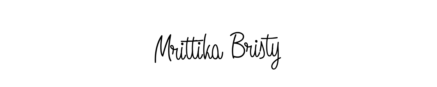 Similarly Angelique-Rose-font-FFP is the best handwritten signature design. Signature creator online .You can use it as an online autograph creator for name Mrittika Bristy. Mrittika Bristy signature style 5 images and pictures png