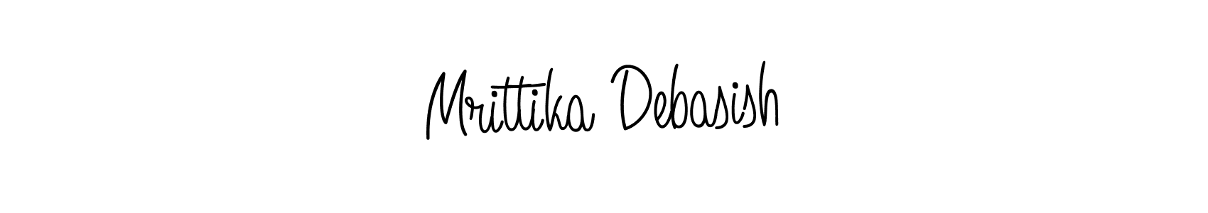 Also we have Mrittika Debasish name is the best signature style. Create professional handwritten signature collection using Angelique-Rose-font-FFP autograph style. Mrittika Debasish signature style 5 images and pictures png