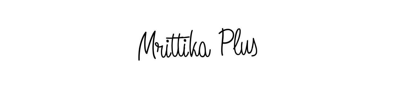 Mrittika Plus stylish signature style. Best Handwritten Sign (Angelique-Rose-font-FFP) for my name. Handwritten Signature Collection Ideas for my name Mrittika Plus. Mrittika Plus signature style 5 images and pictures png