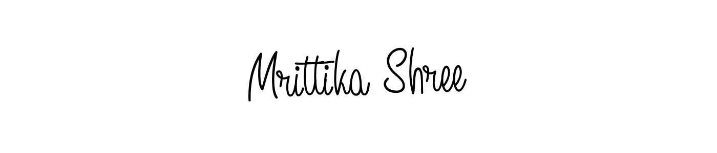 Make a beautiful signature design for name Mrittika Shree. With this signature (Angelique-Rose-font-FFP) style, you can create a handwritten signature for free. Mrittika Shree signature style 5 images and pictures png