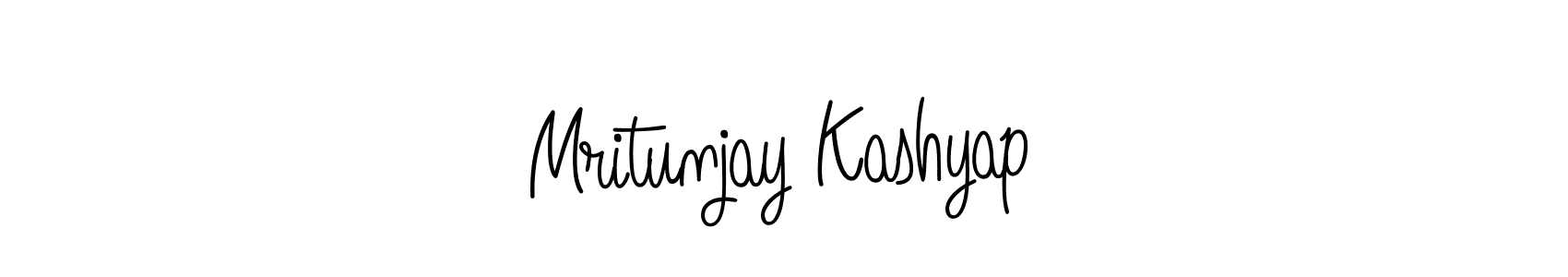 How to make Mritunjay Kashyap signature? Angelique-Rose-font-FFP is a professional autograph style. Create handwritten signature for Mritunjay Kashyap name. Mritunjay Kashyap signature style 5 images and pictures png