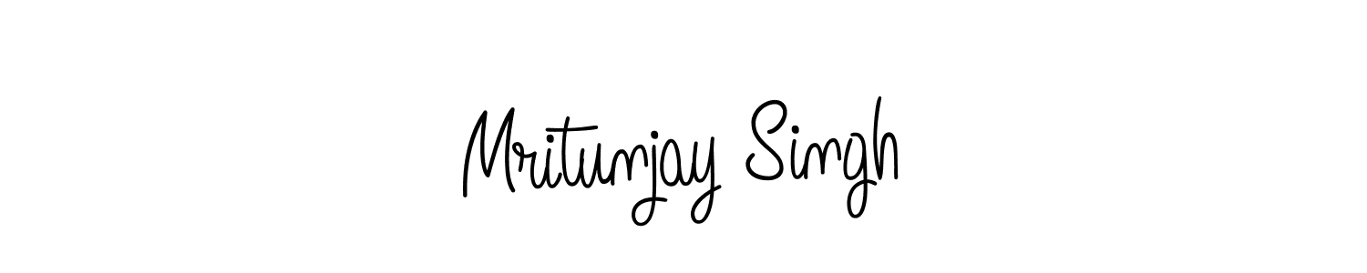 Design your own signature with our free online signature maker. With this signature software, you can create a handwritten (Angelique-Rose-font-FFP) signature for name Mritunjay Singh. Mritunjay Singh signature style 5 images and pictures png