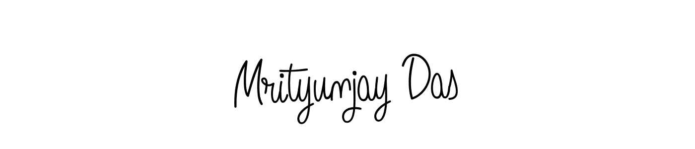 You should practise on your own different ways (Angelique-Rose-font-FFP) to write your name (Mrityunjay Das) in signature. don't let someone else do it for you. Mrityunjay Das signature style 5 images and pictures png