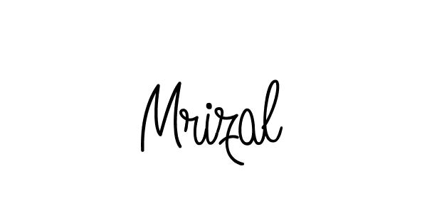 You should practise on your own different ways (Angelique-Rose-font-FFP) to write your name (Mrizal) in signature. don't let someone else do it for you. Mrizal signature style 5 images and pictures png
