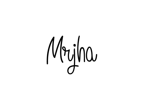 Design your own signature with our free online signature maker. With this signature software, you can create a handwritten (Angelique-Rose-font-FFP) signature for name Mrjha. Mrjha signature style 5 images and pictures png