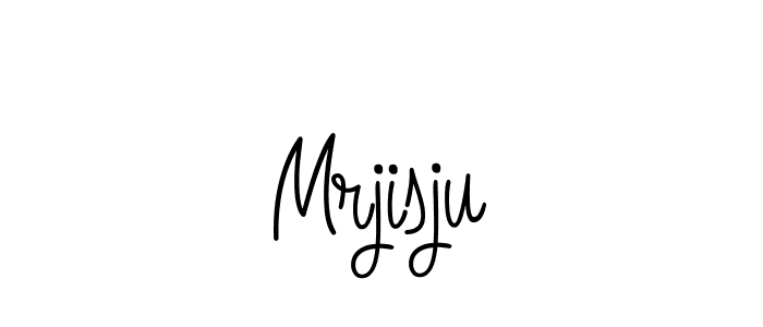 The best way (Angelique-Rose-font-FFP) to make a short signature is to pick only two or three words in your name. The name Mrjisju include a total of six letters. For converting this name. Mrjisju signature style 5 images and pictures png