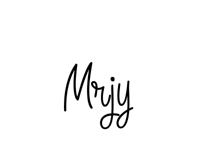How to make Mrjy name signature. Use Angelique-Rose-font-FFP style for creating short signs online. This is the latest handwritten sign. Mrjy signature style 5 images and pictures png