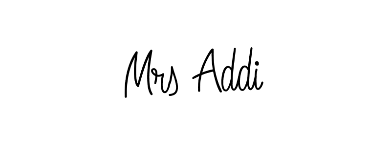 Make a beautiful signature design for name Mrs Addi. Use this online signature maker to create a handwritten signature for free. Mrs Addi signature style 5 images and pictures png