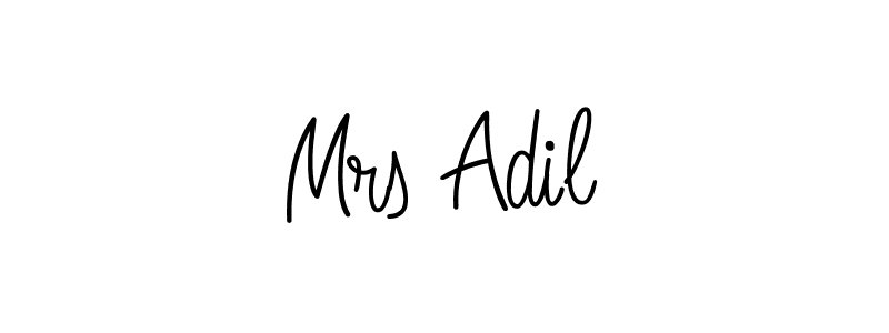 Once you've used our free online signature maker to create your best signature Angelique-Rose-font-FFP style, it's time to enjoy all of the benefits that Mrs Adil name signing documents. Mrs Adil signature style 5 images and pictures png