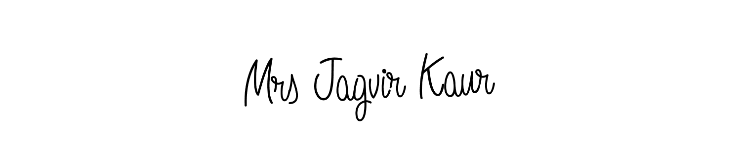 Also we have Mrs Jagvir Kaur name is the best signature style. Create professional handwritten signature collection using Angelique-Rose-font-FFP autograph style. Mrs Jagvir Kaur signature style 5 images and pictures png
