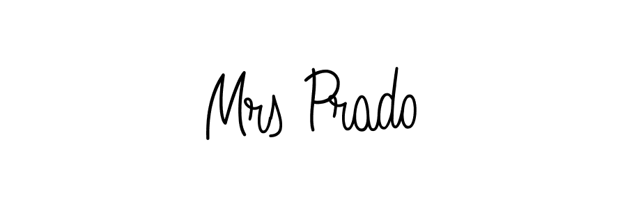 Use a signature maker to create a handwritten signature online. With this signature software, you can design (Angelique-Rose-font-FFP) your own signature for name Mrs Prado. Mrs Prado signature style 5 images and pictures png