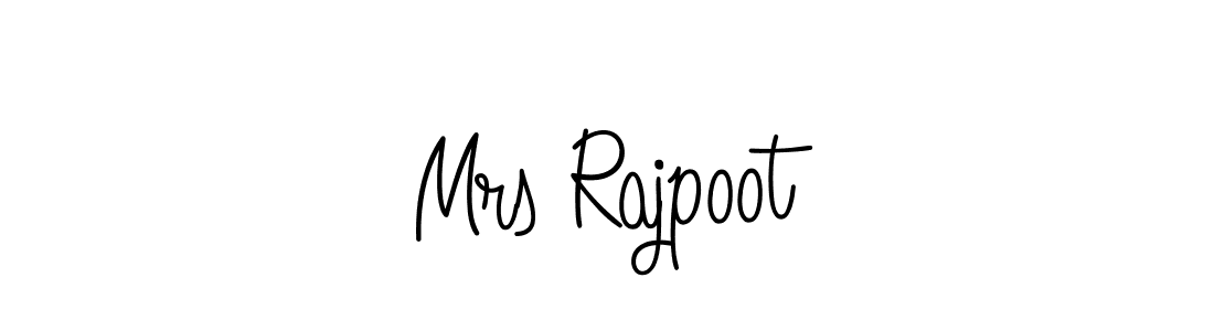 Check out images of Autograph of Mrs Rajpoot name. Actor Mrs Rajpoot Signature Style. Angelique-Rose-font-FFP is a professional sign style online. Mrs Rajpoot signature style 5 images and pictures png