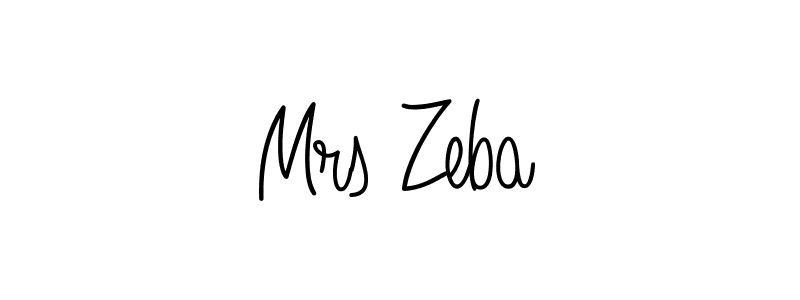 Check out images of Autograph of Mrs Zeba name. Actor Mrs Zeba Signature Style. Angelique-Rose-font-FFP is a professional sign style online. Mrs Zeba signature style 5 images and pictures png