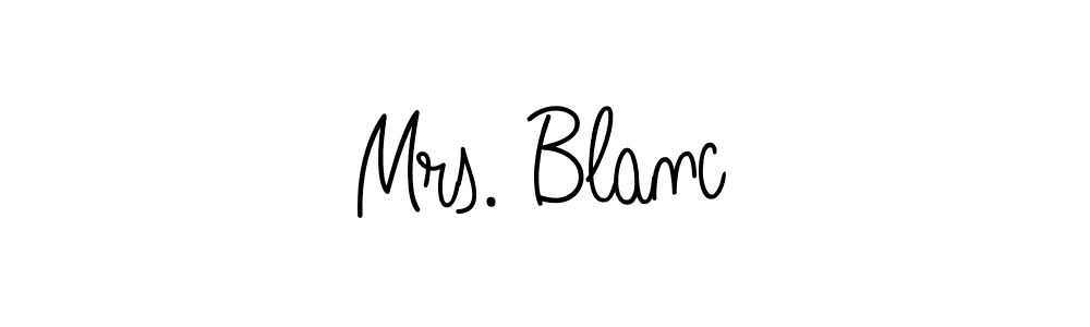 How to Draw Mrs. Blanc signature style? Angelique-Rose-font-FFP is a latest design signature styles for name Mrs. Blanc. Mrs. Blanc signature style 5 images and pictures png