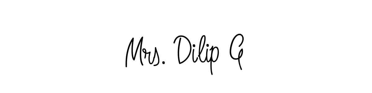 It looks lik you need a new signature style for name Mrs. Dilip G. Design unique handwritten (Angelique-Rose-font-FFP) signature with our free signature maker in just a few clicks. Mrs. Dilip G signature style 5 images and pictures png