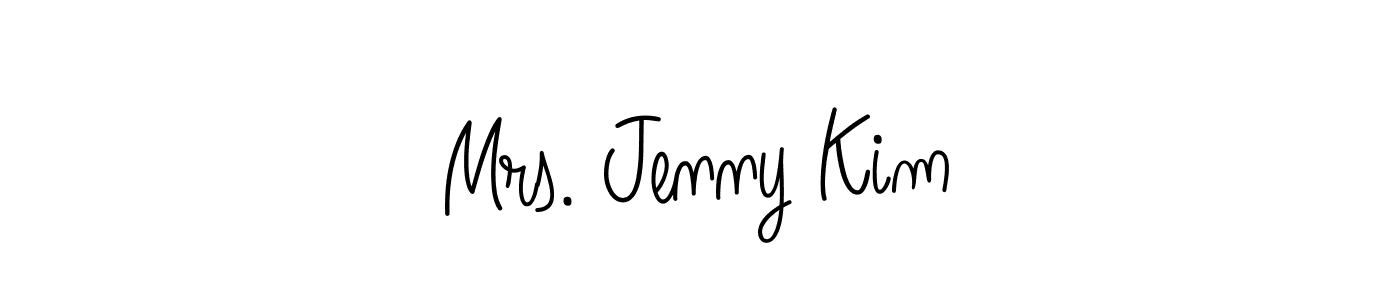 Use a signature maker to create a handwritten signature online. With this signature software, you can design (Angelique-Rose-font-FFP) your own signature for name Mrs. Jenny Kim. Mrs. Jenny Kim signature style 5 images and pictures png