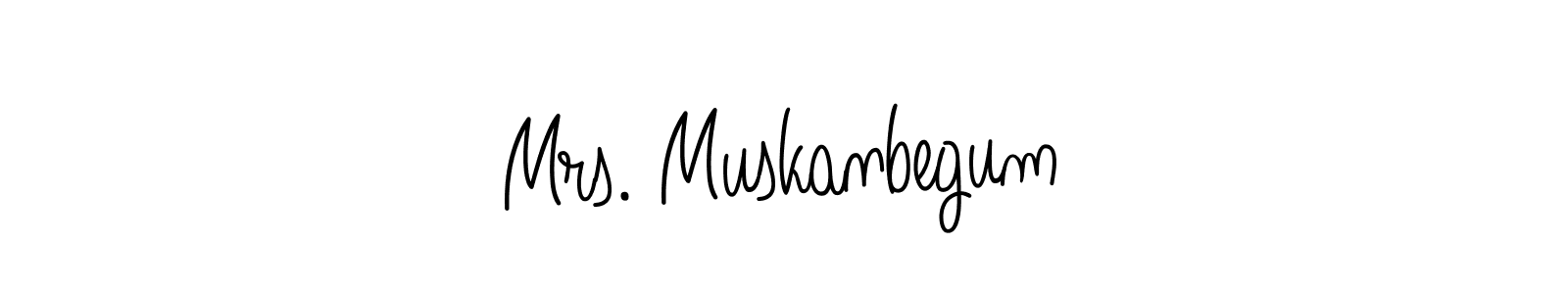 How to Draw Mrs. Muskanbegum signature style? Angelique-Rose-font-FFP is a latest design signature styles for name Mrs. Muskanbegum. Mrs. Muskanbegum signature style 5 images and pictures png