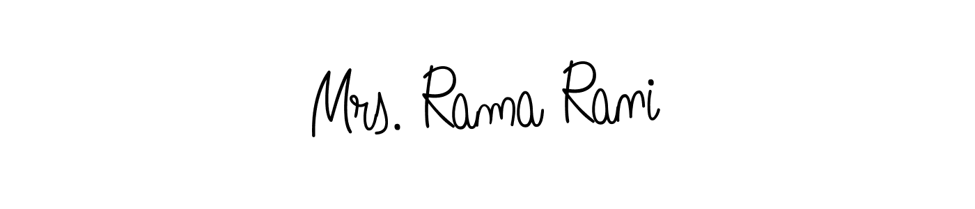 Here are the top 10 professional signature styles for the name Mrs. Rama Rani. These are the best autograph styles you can use for your name. Mrs. Rama Rani signature style 5 images and pictures png