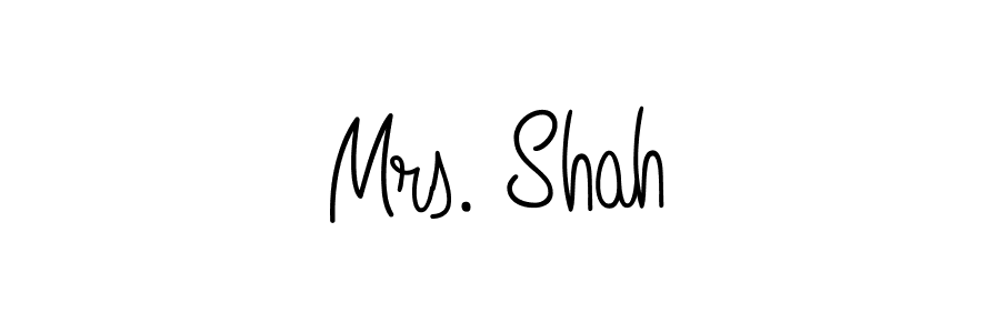 Create a beautiful signature design for name Mrs. Shah. With this signature (Angelique-Rose-font-FFP) fonts, you can make a handwritten signature for free. Mrs. Shah signature style 5 images and pictures png