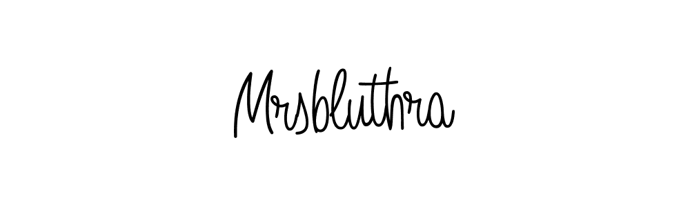 Create a beautiful signature design for name Mrsbluthra. With this signature (Angelique-Rose-font-FFP) fonts, you can make a handwritten signature for free. Mrsbluthra signature style 5 images and pictures png