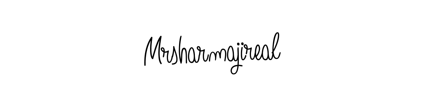 Make a short Mrsharmajireal signature style. Manage your documents anywhere anytime using Angelique-Rose-font-FFP. Create and add eSignatures, submit forms, share and send files easily. Mrsharmajireal signature style 5 images and pictures png